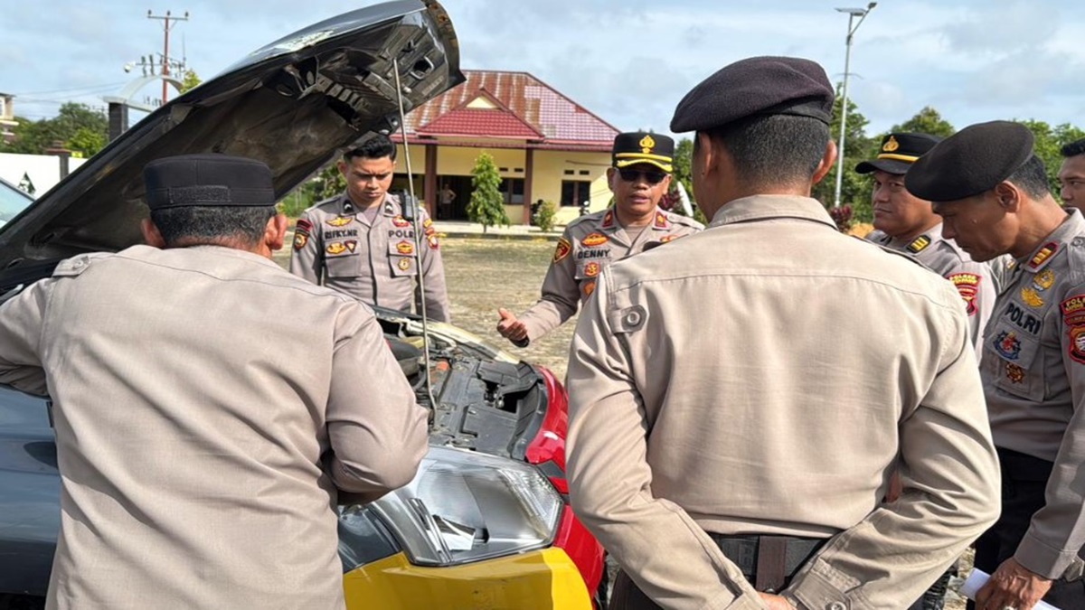 Polres Kayong Utara Gelar Apel Randis, Lima Kendaraan Harus Masuk Bengkel